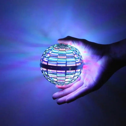 Black Friday Flash Sales Upgraded Dazzling Spinning Flying Ball with 360° LED Lighting Automatic Rebound Levitation Stunts Kids Gift