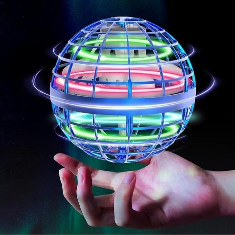 Black Friday Flash Sales Upgraded Dazzling Spinning Flying Ball with 360° LED Lighting Automatic Rebound Levitation Stunts Kids Gift