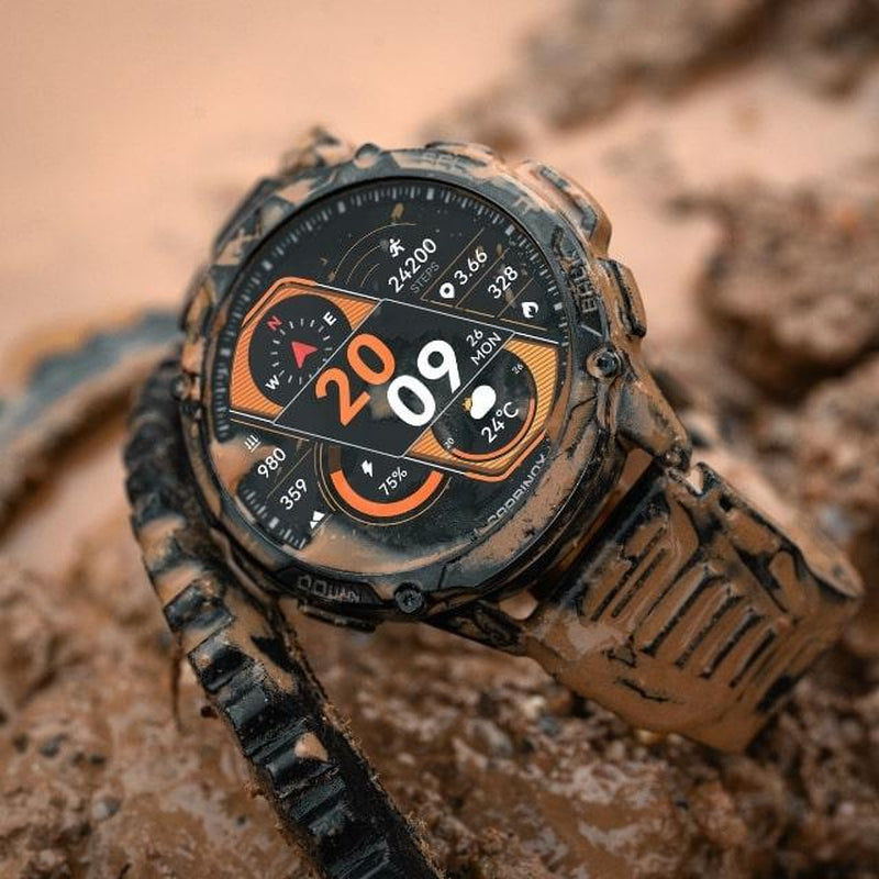 Carbinox Blaze Smart Watch with GPS, Fitness Tracker Compatible with Android and IOS Make Receive Calls Messages, Heart Rate, Monitor Stress Levels, Tracker Oxygen, Monitor Steps Counter, Sleep Tracking, Alarm, Clock, Social Media Notifications