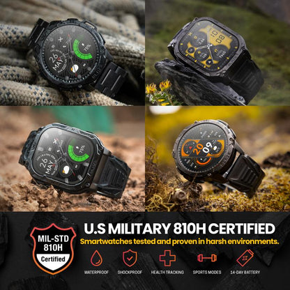 Carbinox Blaze Smart Watch with GPS, Fitness Tracker Compatible with Android and IOS Make Receive Calls Messages, Heart Rate, Monitor Stress Levels, Tracker Oxygen, Monitor Steps Counter, Sleep Tracking, Alarm, Clock, Social Media Notifications