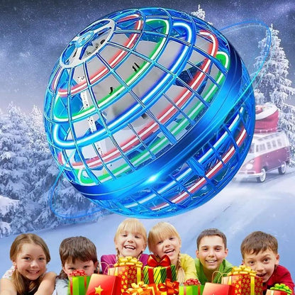 Black Friday Flash Sales Upgraded Dazzling Spinning Flying Ball with 360° LED Lighting Automatic Rebound Levitation Stunts Kids Gift