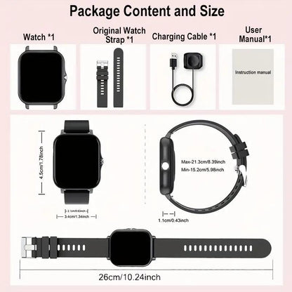 Smart Watch, Wireless Talking/Dialing, Multi-Sport Mode, Call Reminder and Rejection, SMS Reminder, Message Reminder, Various APP Reminders, Multi-Function Display, HD Screen, Gifts, Multiple Colors Alloy Charging Pink Smartphone Usb Wearable Rechargeable