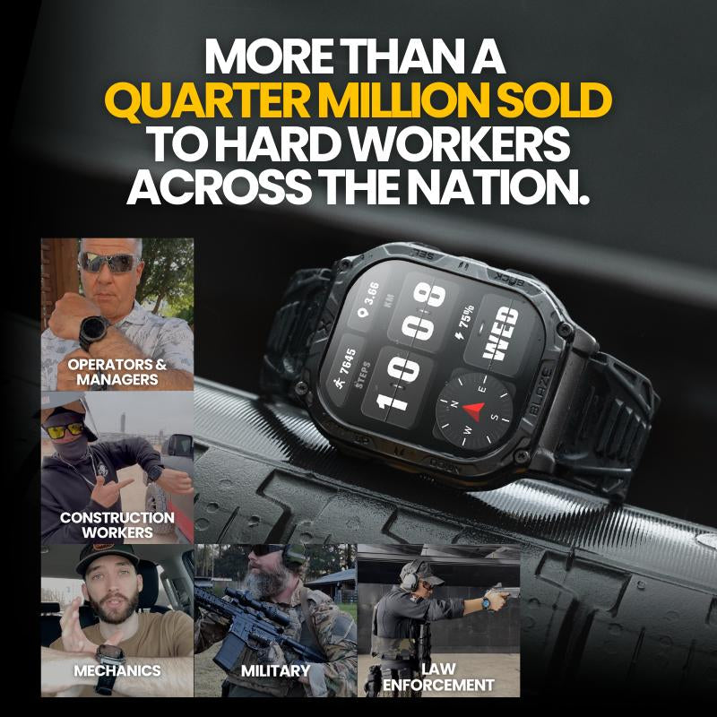 Carbinox Blaze Smart Watch with GPS, Fitness Tracker Compatible with Android and IOS Make Receive Calls Messages, Heart Rate, Monitor Stress Levels, Tracker Oxygen, Monitor Steps Counter, Sleep Tracking, Alarm, Clock, Social Media Notifications