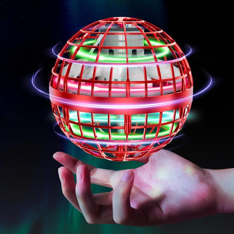 Black Friday Flash Sales Upgraded Dazzling Spinning Flying Ball with 360° LED Lighting Automatic Rebound Levitation Stunts Kids Gift