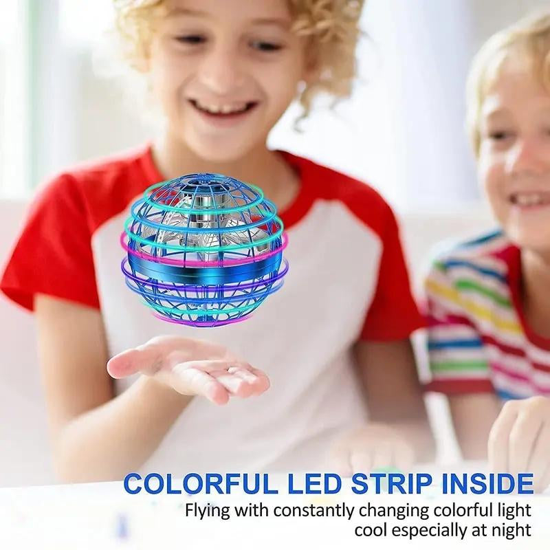 Black Friday Flash Sales Upgraded Dazzling Spinning Flying Ball with 360° LED Lighting Automatic Rebound Levitation Stunts Kids Gift