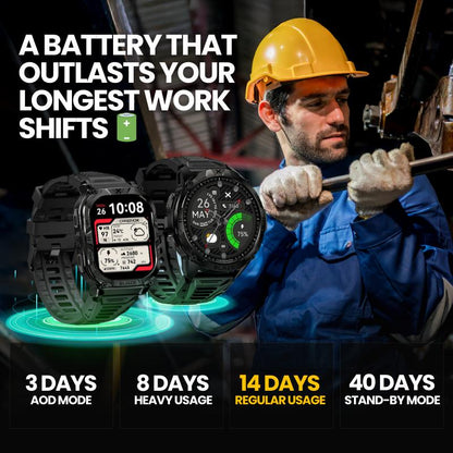 Carbinox Blaze Smart Watch with GPS, Fitness Tracker Compatible with Android and IOS Make Receive Calls Messages, Heart Rate, Monitor Stress Levels, Tracker Oxygen, Monitor Steps Counter, Sleep Tracking, Alarm, Clock, Social Media Notifications